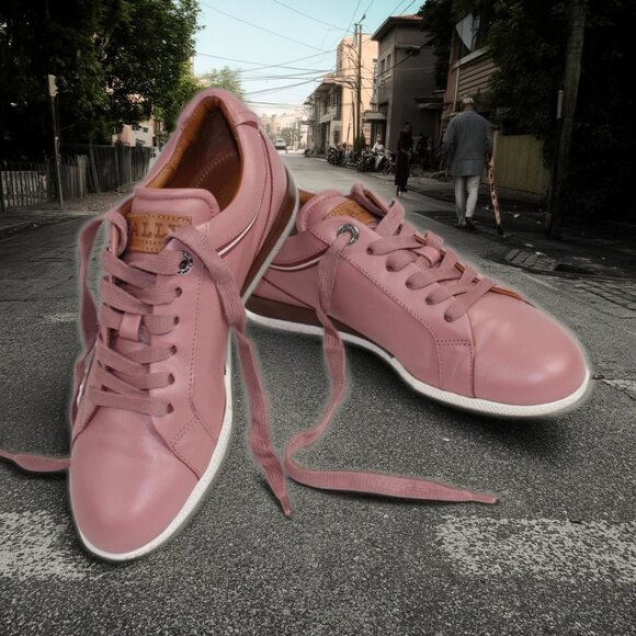 Bally Fridia Rose Pink Lace-Up Vamp Sneaker, Size 37 (US 6.5) - Picture 6 of 10